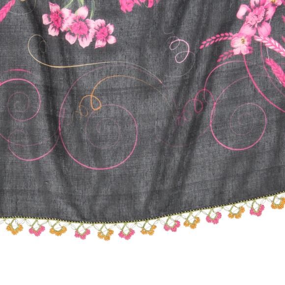 Tulbent Scarf Handmade Crochet Detailing NWOT - Picture 6 of 8